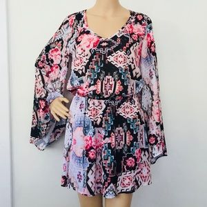 Show Me Your MuMu Bell Sleeve Mini Dress